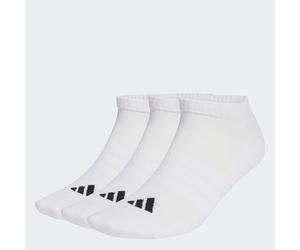 adidas Unisex adulto CUSHIONED ESSENTIALS LOW CUT SOCKS 3 PAIR PACK, white/white/black, 34-36