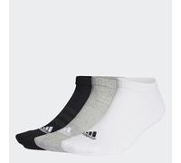 adidas Unisex adulto Cushioned Low-Cut Socks 3 Pairs, Medium Grey Heather / White / Black, 6.5-8