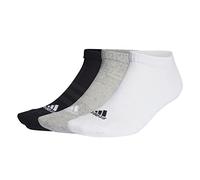 adidas Unisex adulto Cushioned Low-Cut Socks 3 Pairs, Medium Grey Heather / White / Black, 6.5-8