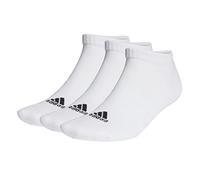 adidas Unisex adulto Cushioned Low-Cut Socks 3 Pairs, White / Black, 4.5-6