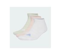 adidas Unisex adulto Cushioned Low-Cut Socks 3 Pairs, WHITE/sandy pink/linen green, 45-48
