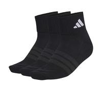 adidas Unisex adulto CUSHIONED SPORTSWEAR ANKLE SOCKS 3 PAIR PACK, black/black/white, 34-36