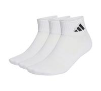 adidas Unisex adulto Cushioned Sportswear Ankle Socks 3 Pair Pack, white/white/black, 45-48