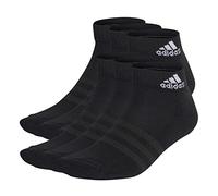 adidas Unisex adulto Cushioned Sportswear Ankle Socks 6 Pairs, Black/White, 10.5-12.5