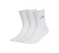 adidas Unisex adulto CUSHIONED SPORTSWEAR CREW SOCKS 3 PAIR PACK, white/Lucid Orange/lucid red, 34-36