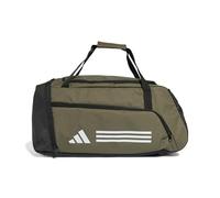 adidas Unisex Adulto Essentials 3-Stripes Duffel Bag, Olive strata/White, M