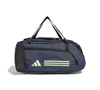 adidas Unisex Adulto Essentials 3-Stripes Duffel Bag, Shadow Navy/Green Spark, S