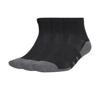 adidas Unisex adulto ESSENTIALS CLIMACOOL Quarter 3PP, Black/Grey Six, 2-3.5
