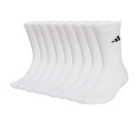 adidas Unisex - Adulto ESSENTIALS CUSHIONED CREW SOCK 10PP, white/black, 6.5-8