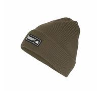 adidas Unisex Adulto Essentials Label Beanie Cuffed Hat, Olive strata/White, M-L