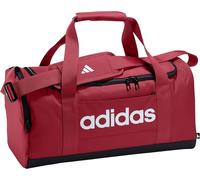 adidas Unisex - Adulto Essentials Linear Duffel Bag, Active Maroon/White, S