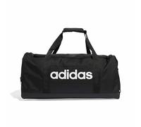 adidas Unisex - Adulto Essentials Linear Duffel Bag, Black/Black/White, M
