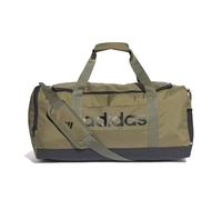 adidas Unisex - Adulto Essentials Linear Duffel Bag, Olive strata/Black, M