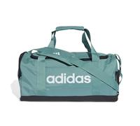 adidas Unisex Adulto Essentials Linear Duffel Bag, Powder Teal/Black/White, S