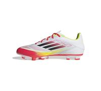 adidas F50 Club Football Boots FG/MG, Botas de fútbol Unisex Adulto, Cloud White/Core Black/Solar Yellow, 46 EU