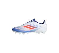 Adidas Unisex Adulto F50 Club Football Boots Flexible Ground, Cloud White/Solar Red/Lucid Blue, 42 EU