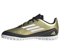 adidas Unisex adulto F50 CLUB MESSI Football boots Turf, GOLD / FOOTWEAR WHITE / CARBON BLACK , 41 1/3 EU