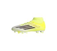 adidas Unisex Adulto F50 Club Mid Cut Firm Ground/Multi Ground Football Boots, Team Solar Yellow 2/Core Black/Lucid Red, 46 EU