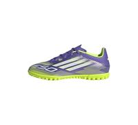 adidas Unisex Adulto F50 Club Turf Football Boots, Purple Rush/Cloud White/Lucid Lemon, 41 1/3 EU
