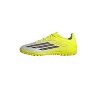 adidas Unisex Adulto F50 Club Turf Football Shoes, Team Solar Yellow 2/Core Black/Lucid Red, 39 1/3 EU