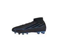 adidas Unisex Adulto F50 Hyperfast Club Mid Firm Ground/Multi Ground Football Boots Shoes, Core Black/Core Black/Lucid Ray Blue, 43 1/3 EU