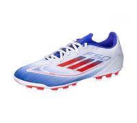 adidas F50 League Football Boots Artificial Ground, Botas de fútbol Unisex Adulto, Cloud White/Solar Red/Lucid Blue, 43 1/3 EU