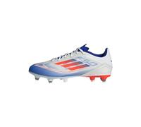 adidas Unisex Adulto F50 League Football Boots Firm Ground, Cloud White/Solar Red/Lucid Blue, 42 EU