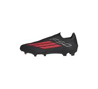 adidas Unisex Adulto F50 League Laceless Firm Ground/Multi Ground Football Boots, Core Black/Lucid Red/Core Black, 45 1/3 EU