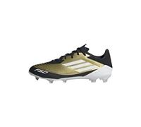 adidas Unisex adulto F50 LEAGUE MESSI Football boots Firm Ground, Gold Metallic / Cloud White / Core Black, 40 2/3 EU