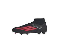 adidas Unisex Adulto F50 League Mid Cut Firm Ground/Multi Ground Football Boots, Core Black/Lucid Red/Core Black, 45 1/3 EU