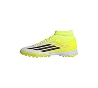 adidas Unisex Adulto F50 League Mid Cut Turf Football Shoes, Team Solar Yellow 2/Core Black/Lucid Red, 44 EU