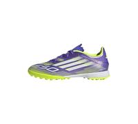Adidas Unisex Adulto F50 League Turf Football Boots, Purple Rush/Cloud White/Lucid Lemon, 44 EU