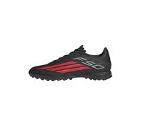 adidas Unisex Adulto F50 League Turf Football Shoes, Core Black/Lucid Red/Core Black, 43 1/3 EU