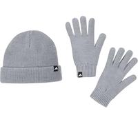 adidas Unisex Adulto Glove + Beanie Pack, Light Grey Heather/White, L