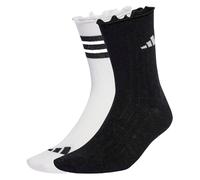 adidas Unisex - Adulto GLOW SOCK 2 PAIR PACK, white/black/grey one, 8.5-10
