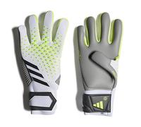 adidas Unisex Adulto Goalkeeper Gloves (W/O Fingersave) Pred GL Com, White/Lucid Lemon/Black, IA0881, 10-