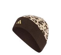 adidas Unisex Adulto Leo Graphic Beanie Hat, Crystal Linen/Dark Brown/Gold Met., M-L