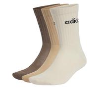 adidas Unisex adulto Linear Crew Cushioned Socks 3 Pairs, WONDERWHI/MAGBEI/EARSTR, 45-48