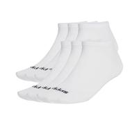 adidas Unisex adulto LINEAR CREW SOCKS CUSHIONED SOCKS 6 PAIR PACK, White/Black, 8.5-10