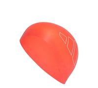 Adidas Unisex - Adulto Logo Swim Cap, Bright Red/White, One Size