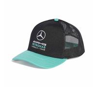 adidas Unisex Adulto Mercedes -Amg Petronas Formula 1 Team DNA Flatbrim Hat, Black/Semi Mint Rush, L-XL