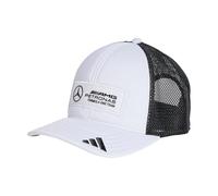 Adidas Unisex Adulto Mercedes - AMG Petronas Formula One Team Snapback Logo Trucker Cap, White/Black, L