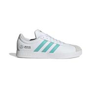 adidas Unisex Adulto Mercedes - AMG Petronas Formula One Team VL Court Base Shoes, FTWR White/Semi Mint Rush/Core Black, 46 EU