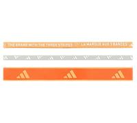 adidas Unisex - Adulto Multiple Width Training Headbands 3 Per Pack, Pure Orange/Semi Ice Tangerine/orbit grey/white, L