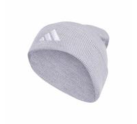 adidas Unisex Adulto New Logo Beanie Cuff Hat, Light Grey Heather/White, L-XL