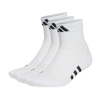 adidas Unisex adulto Performance Cushioned Mid-Cut Socks 3 Pairs, White/White/White, 45-48