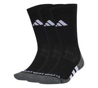 adidas Unisex Adulto Performance Grip Climacool Cushioned Crew 3P, Black/Dark Grey Heather/White, 10.5-12.5