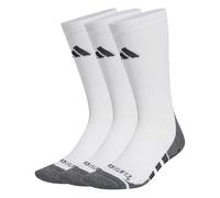 adidas Unisex Adulto Performance Grip Climacool Cushioned Crew 3P, White/Dark Grey Heather/Black, 8.5-10