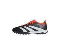 adidas Unisex adulto Predator 24 League Low Turf Boots, Core Black / Cloud White / Solar Red, 43 1/3 EU