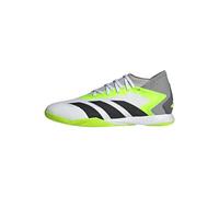 adidas Predator Accuracy.3 Indoor Boots, Botas de fútbol Unisex Adulto, Cloud White/Core Black/Lucid Lemon, 46 EU